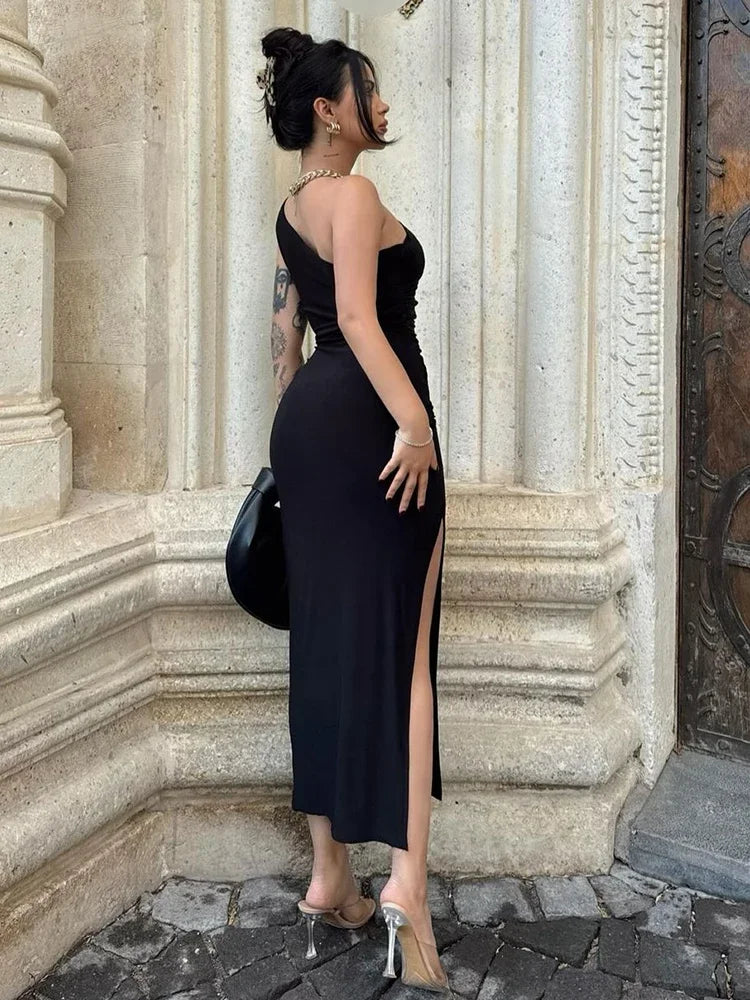 Sleeveless Backless Slim Dress