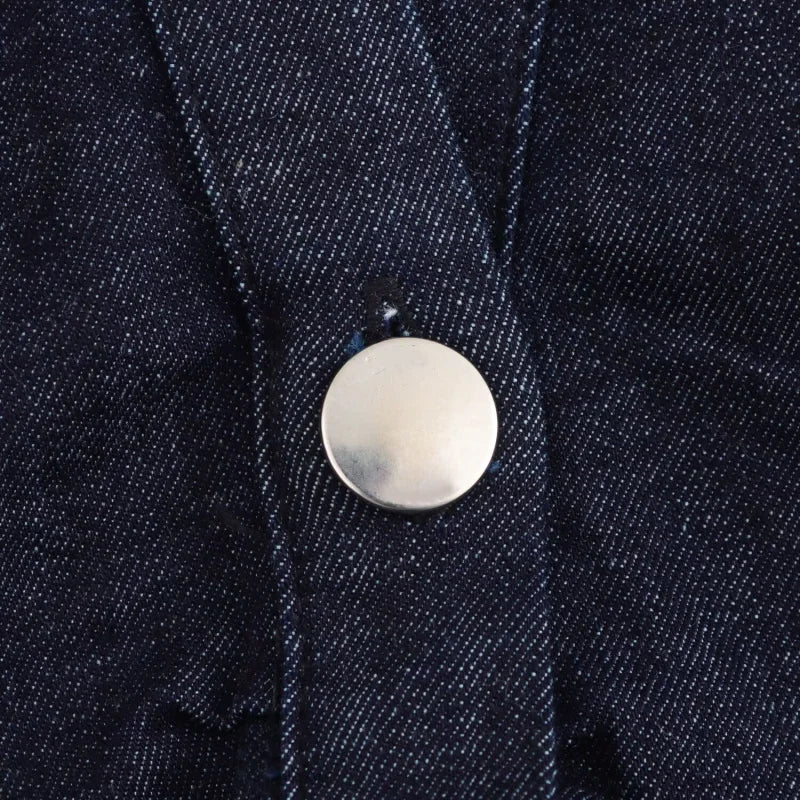 Denim Dress with Side Zipper