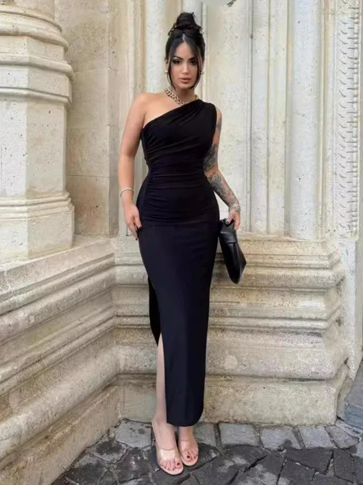 Sleeveless Backless Slim Dress