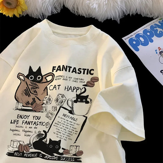 Printed T-Shirt Casual Short Sleeve Couples T-Shirt