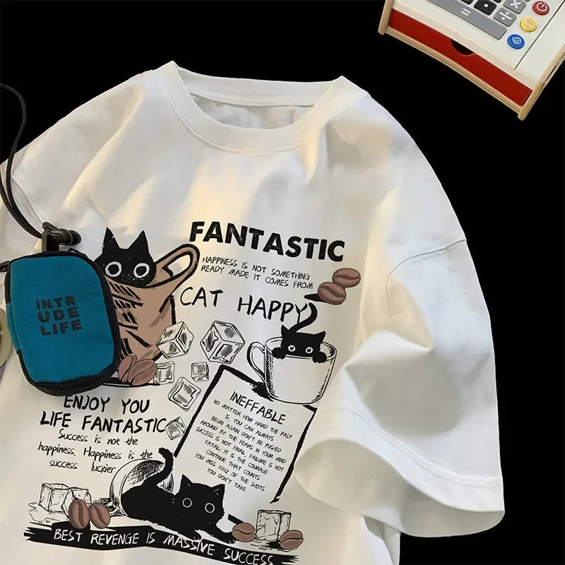 Printed T-Shirt Casual Short Sleeve Couples T-Shirt
