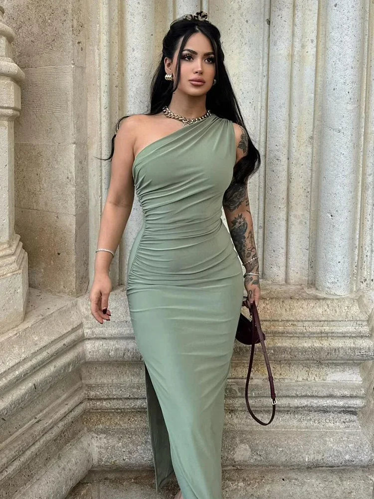 Sleeveless Backless Slim Dress