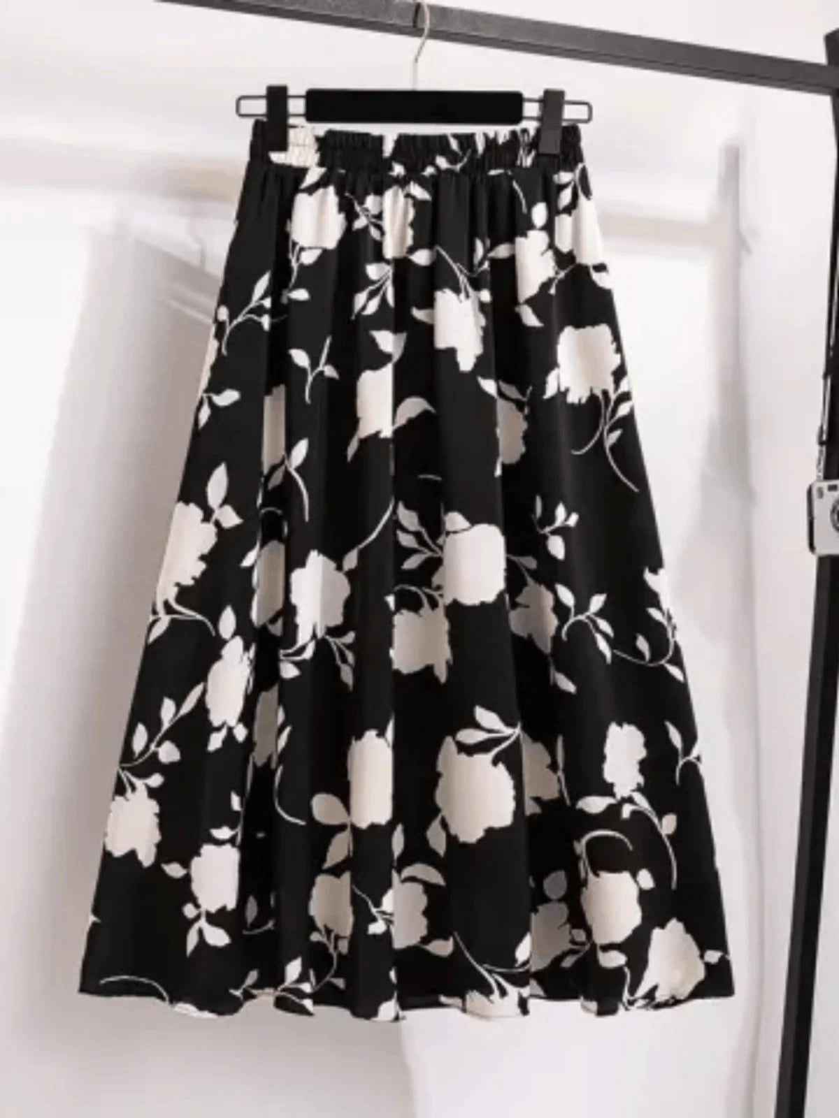 High Waist A-Line Skirt