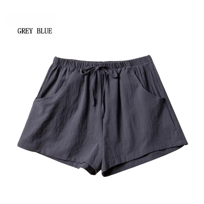 Casual Linen Shorts Women
