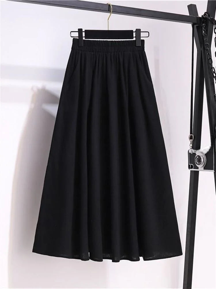 Cotton Linen Skirt