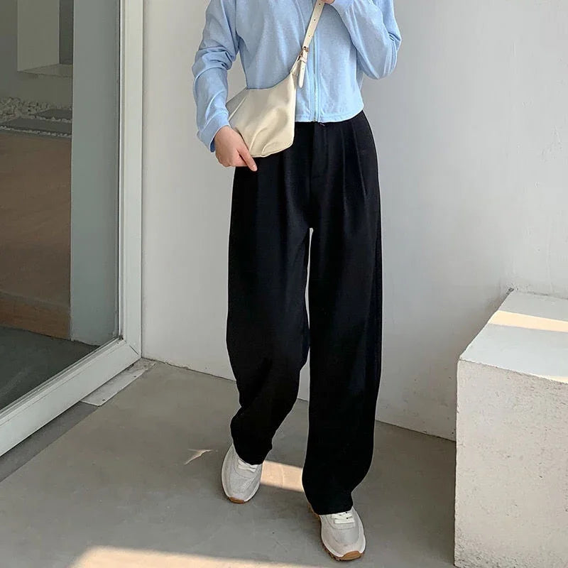 High Waist Women Suit Pants
