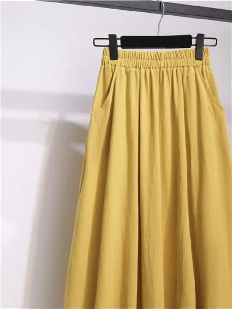 Cotton Linen Skirt
